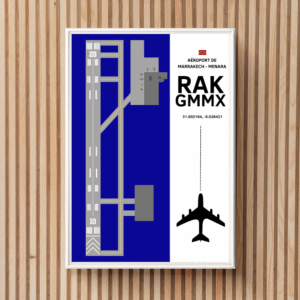 Affiche "RAK - Aéroport de Marrakech"