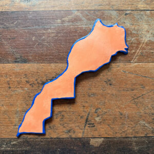 Maroc - Carte en argile