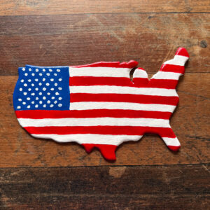 USA (États-Unis) - Carte en argile